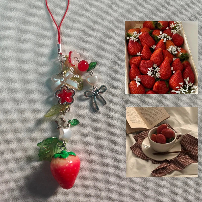 Strawberry Phone Charm