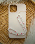 Heart Pearl Phone Charm
