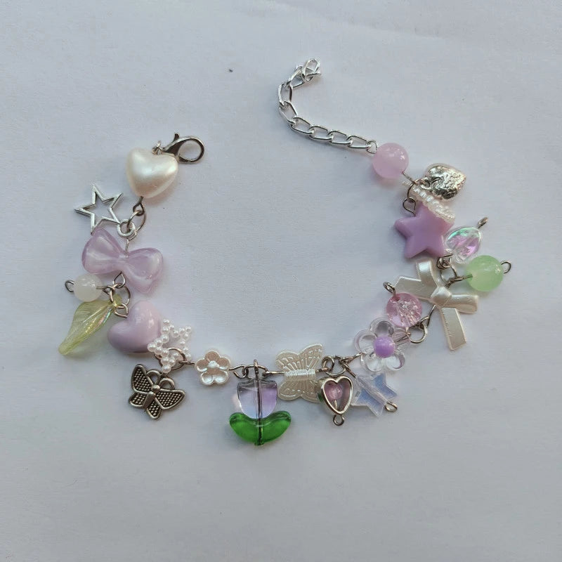 Purple Tulips Bracelet