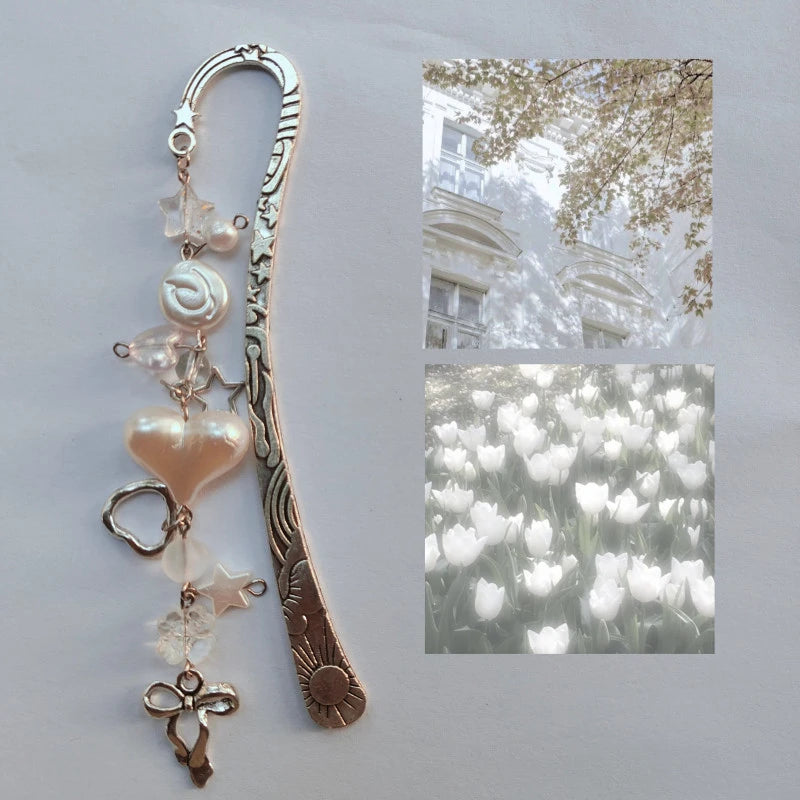 White Bow Bookmark