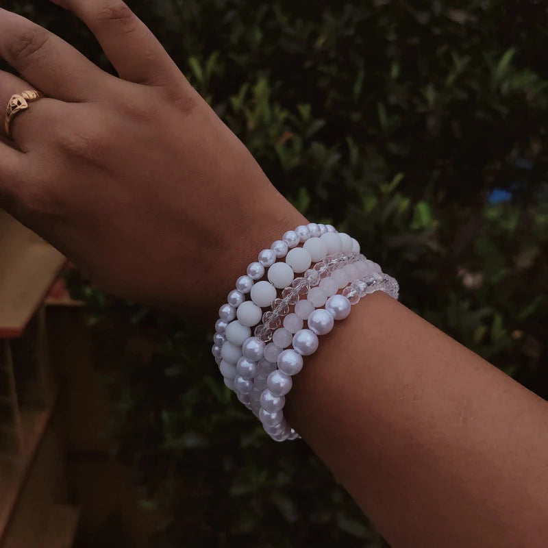 Twisted Pearl Bangle