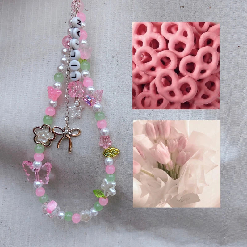Pink Custom Phone Charm