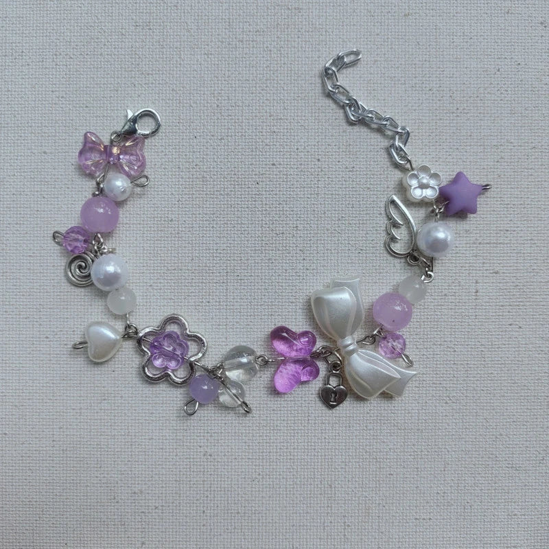 Purple Butterfly Bracelet
