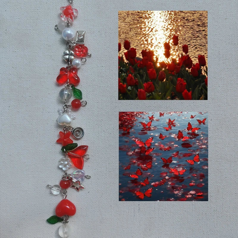 Red Butterfly Bracelet