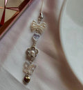 Bow White Phone Charm