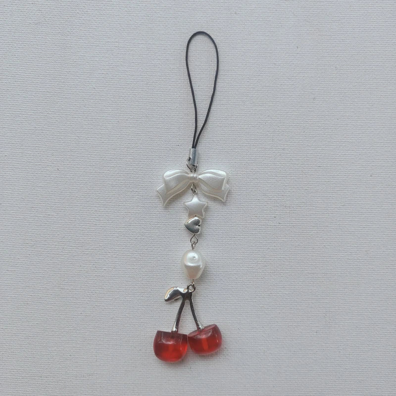 Cherry Bow Phone Charm