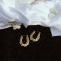 Croissant Anti Tanish Hoop Earrings