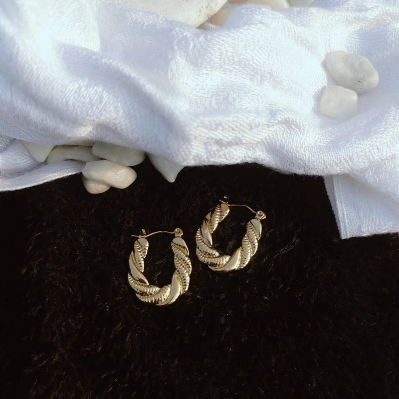 Croissant Anti Tanish Hoop Earrings