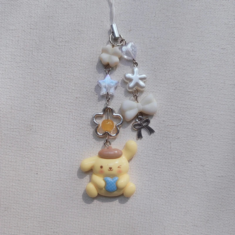 Pompom Phone Charm