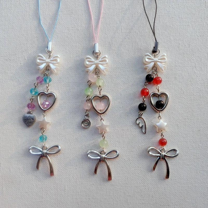 Big Bow Dual Tone Phone Charm