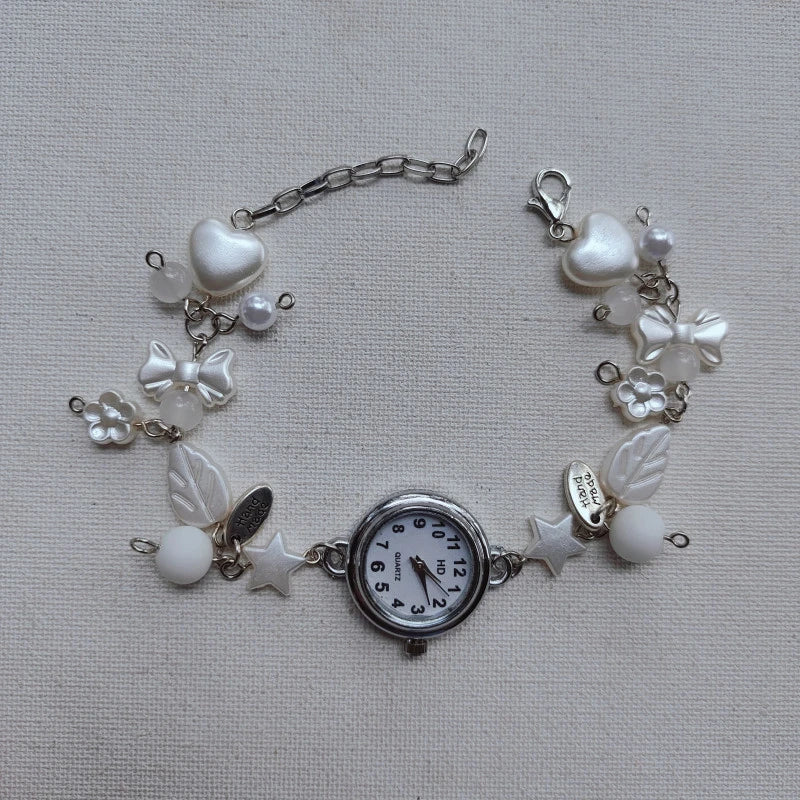 White Leafy Watch