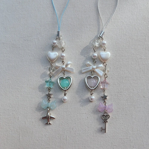 Bow Heart Star Phone Charm