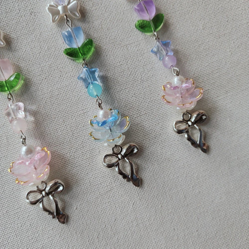 Bow Lily Phone Charm