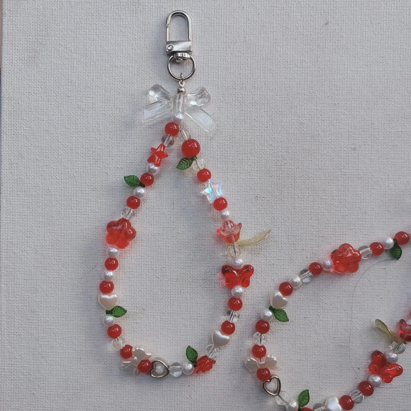 Red Butterfly Bag Charm