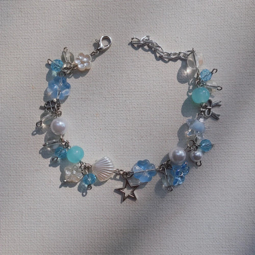 Blue Star Clover Bracelet
