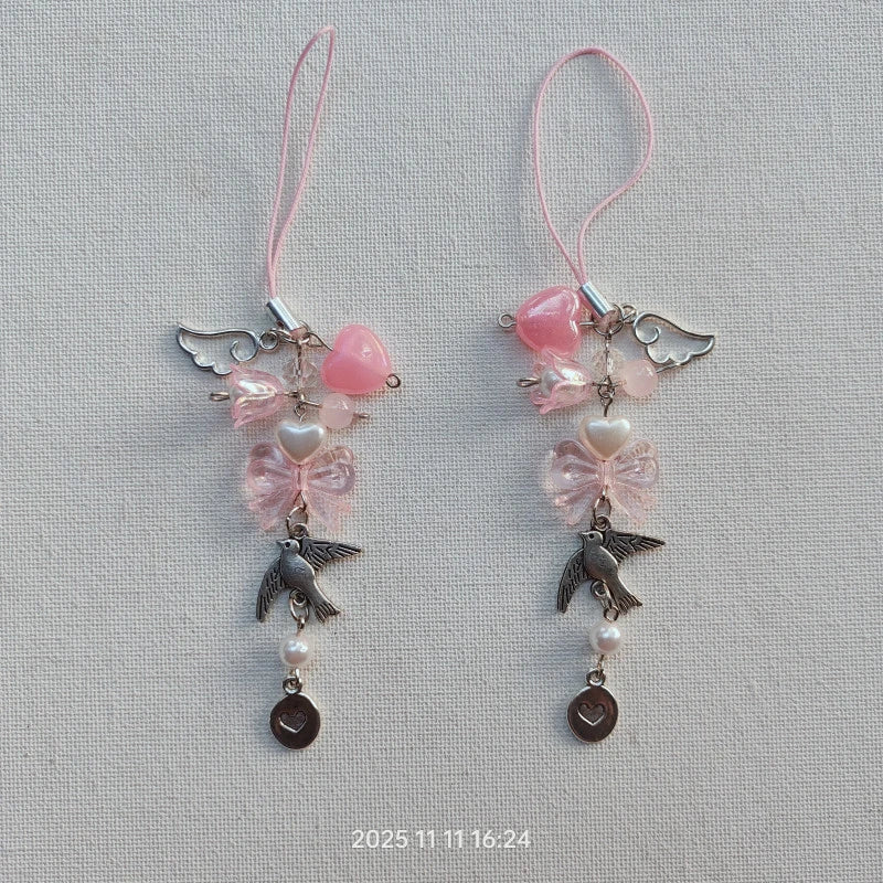 Flying Bird Phone Charm