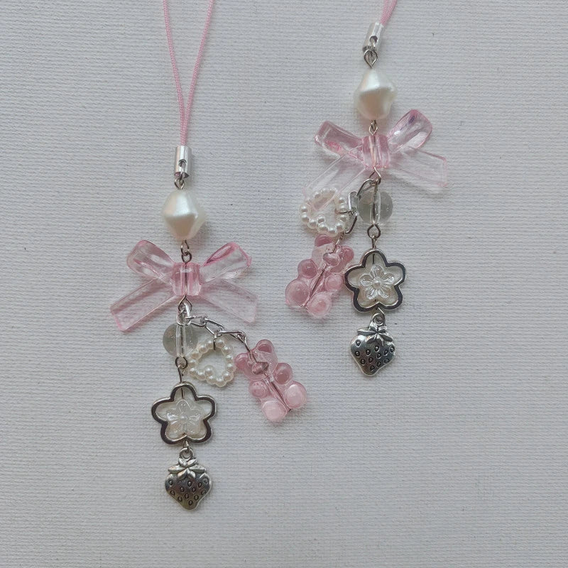 Bearry Pink Phone Charm