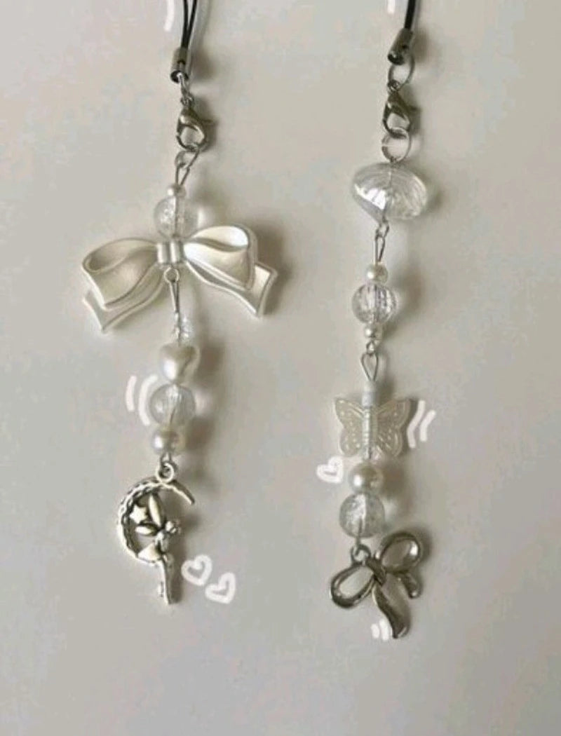 White Phone Charm