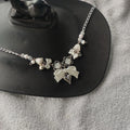 Bow Heart Necklace