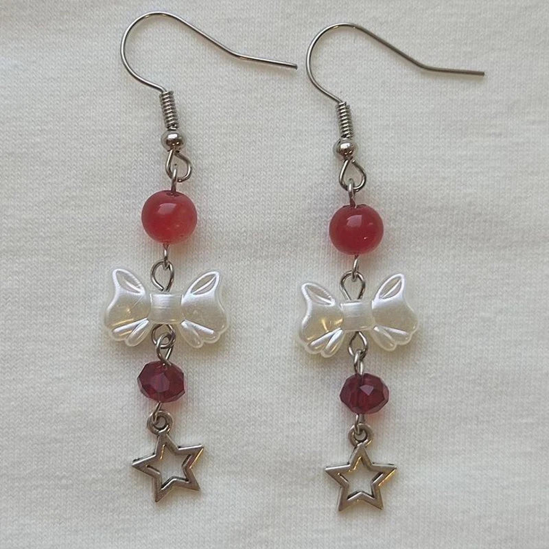 Red Star Earrings