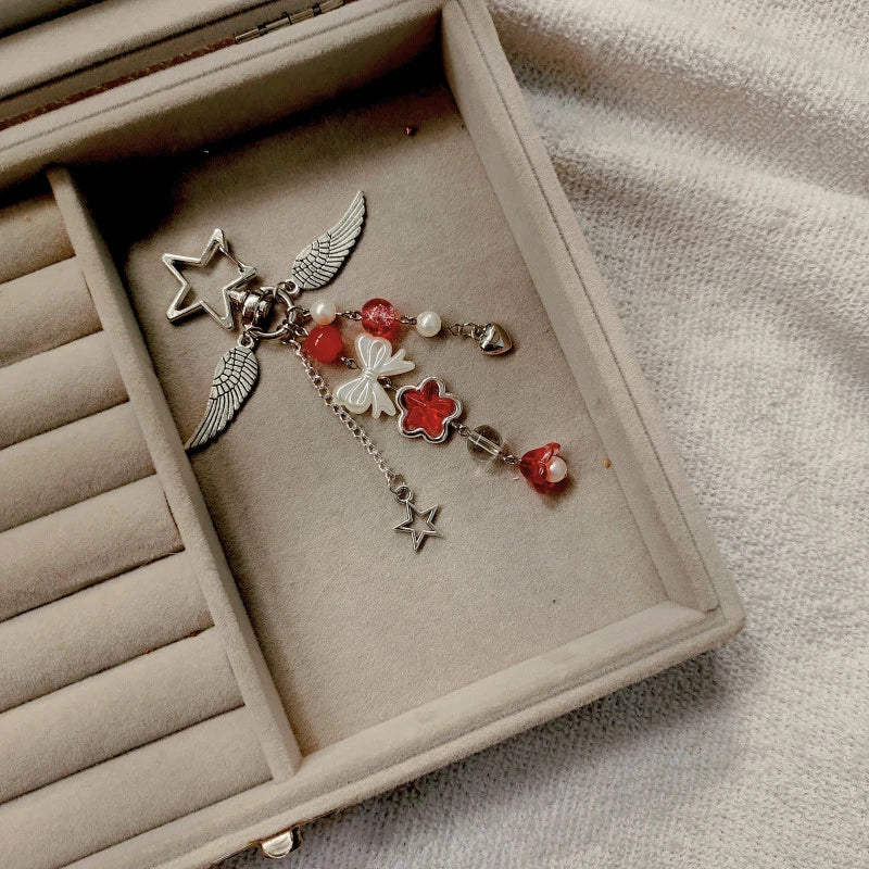 Red Glow Bag Charm