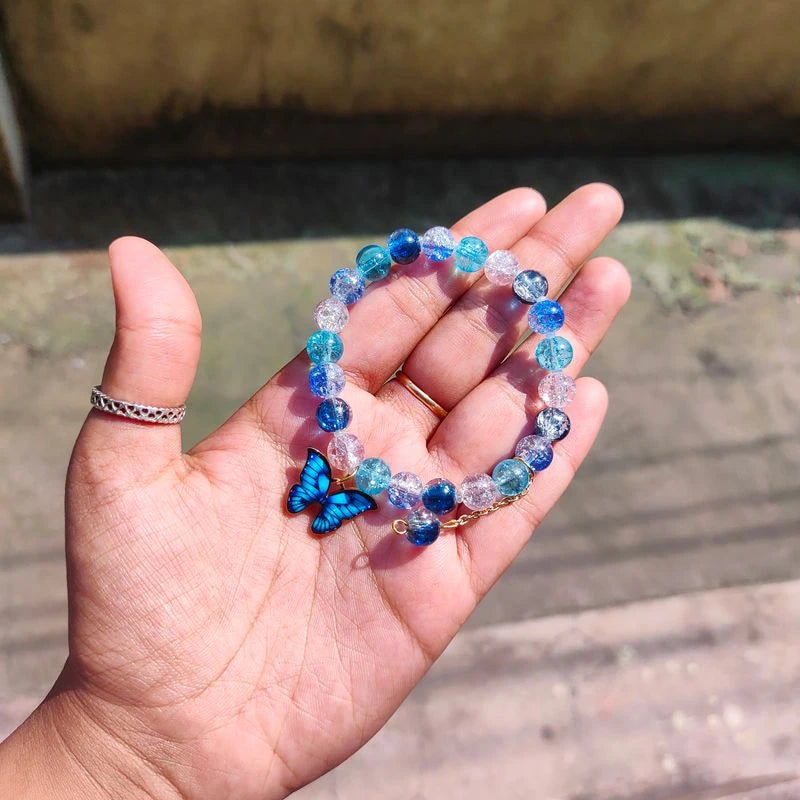 Blue Butterfly Korean Bracelet