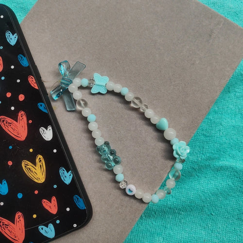 Blue Phone Charm