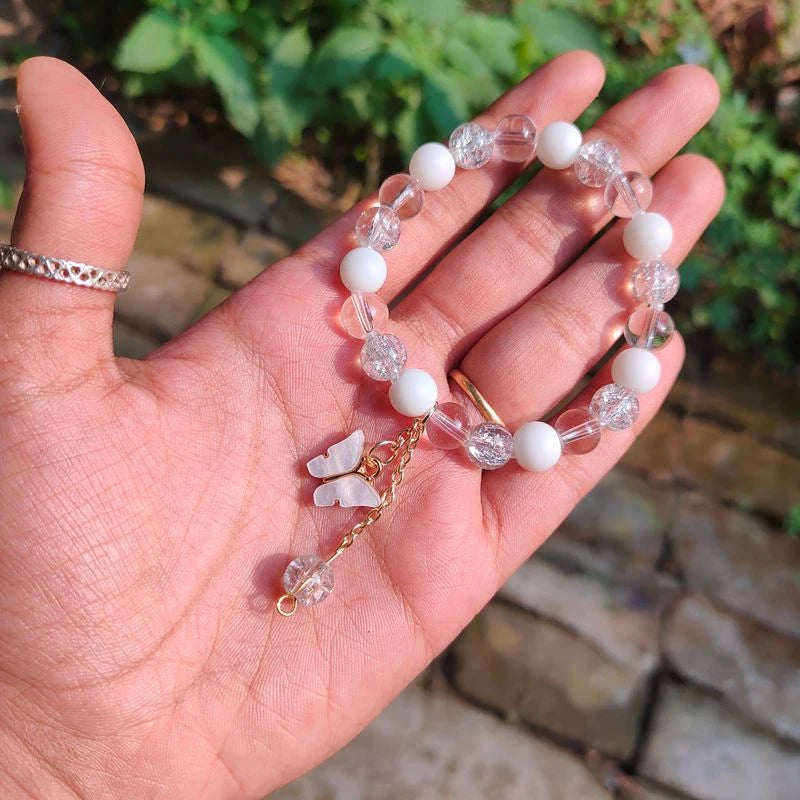 White Butterfly Korean Bracelet