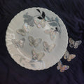 White Holographic Butterfly Per Piece