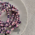 Purple Pink Fimo Beads