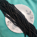 Black 8mm Glass Beads
