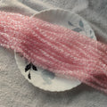 Pink 8mm Crackle Glass Beads