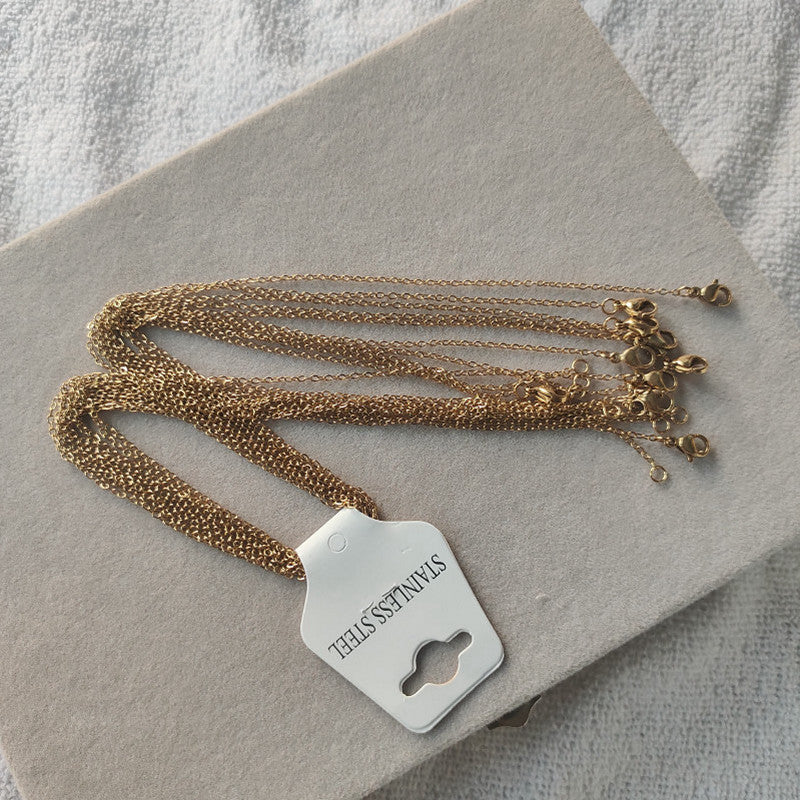 Golden Stainless Steel Ready Chain Per Piece