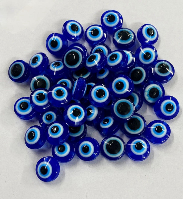 Evil Eye Flat Bead Per Piece