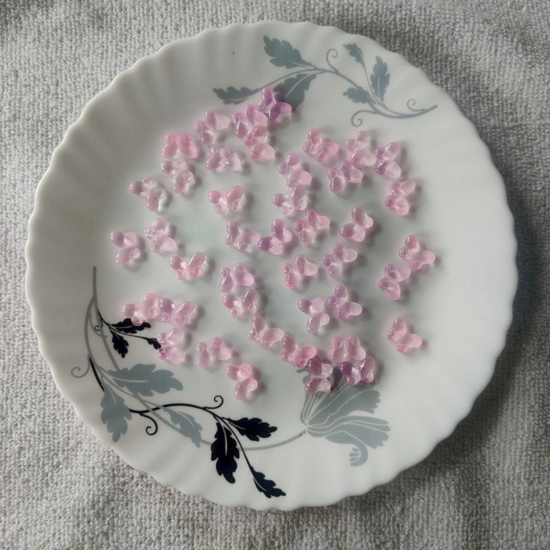 Pink Glass Butterfly premium Per Piece