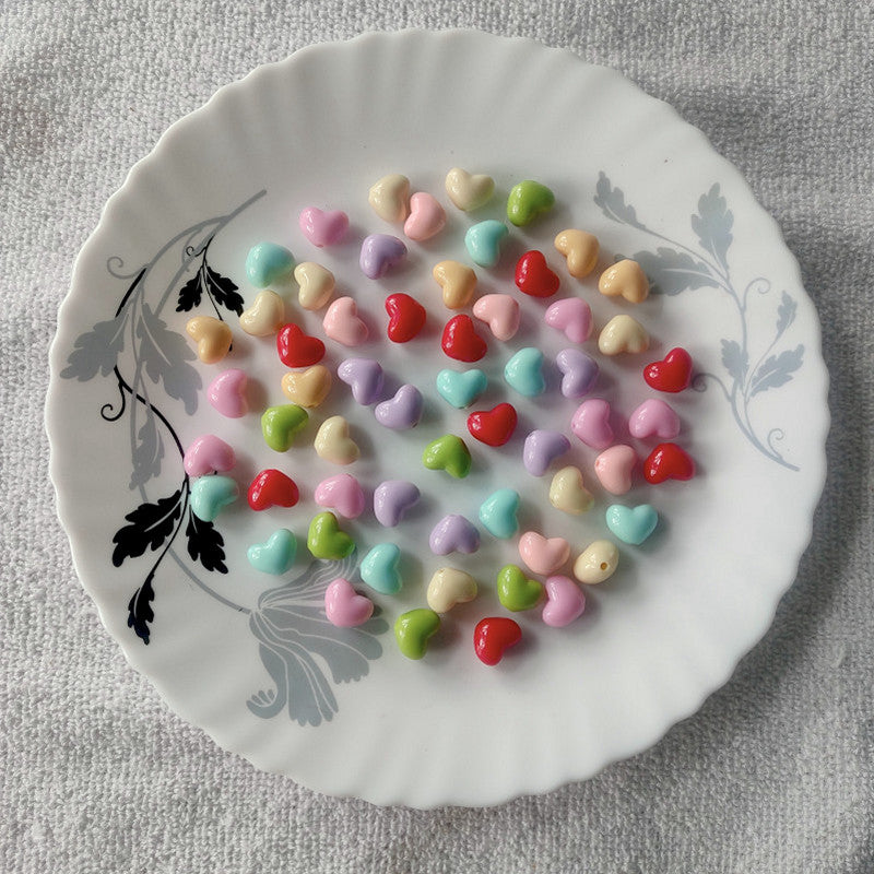 Heart Beads Mix 15-17 Pieces