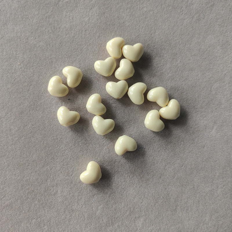 Beige Heart 15 Pieces