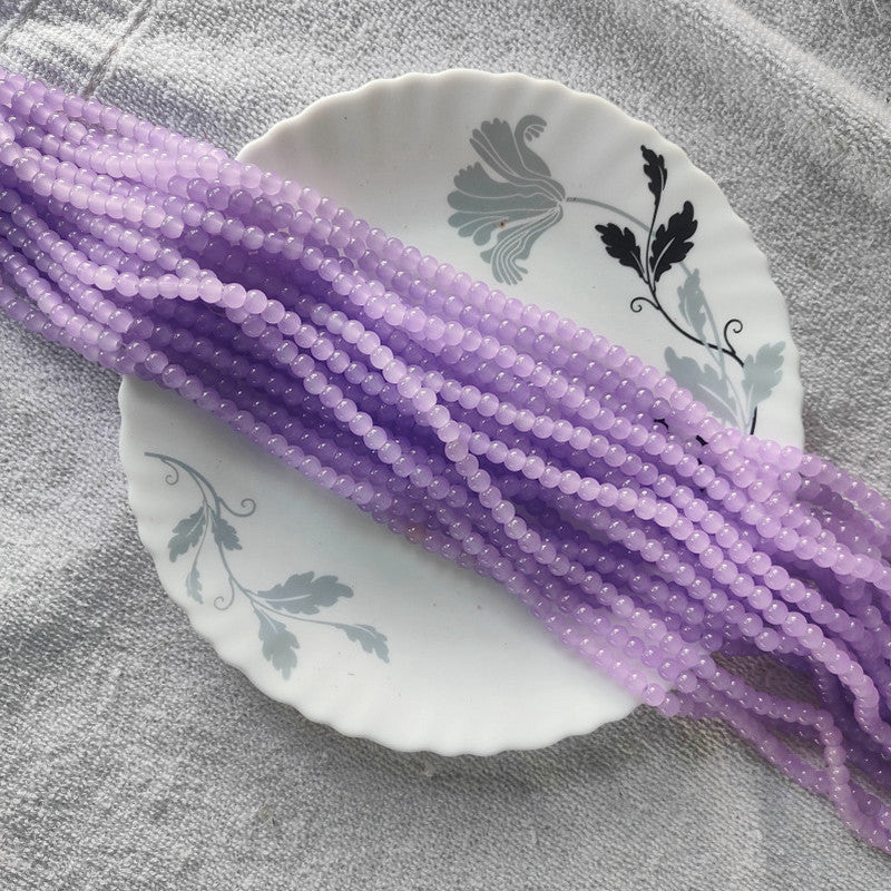 Purple 6mm Glass Beads