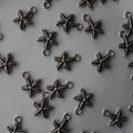 Silver Starfish Charm Per Piece