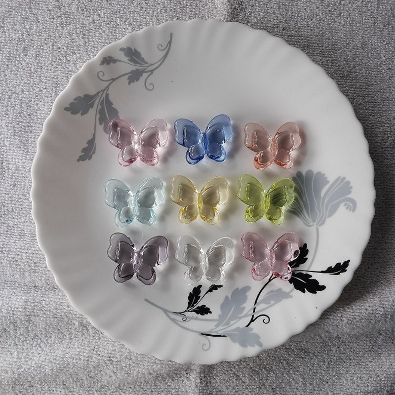 Big Glass Butterfly Pack of 5