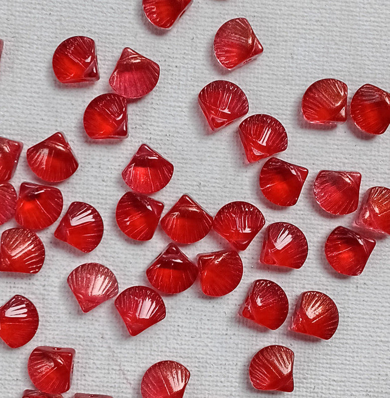 Red Glass Shell premium Per Piece