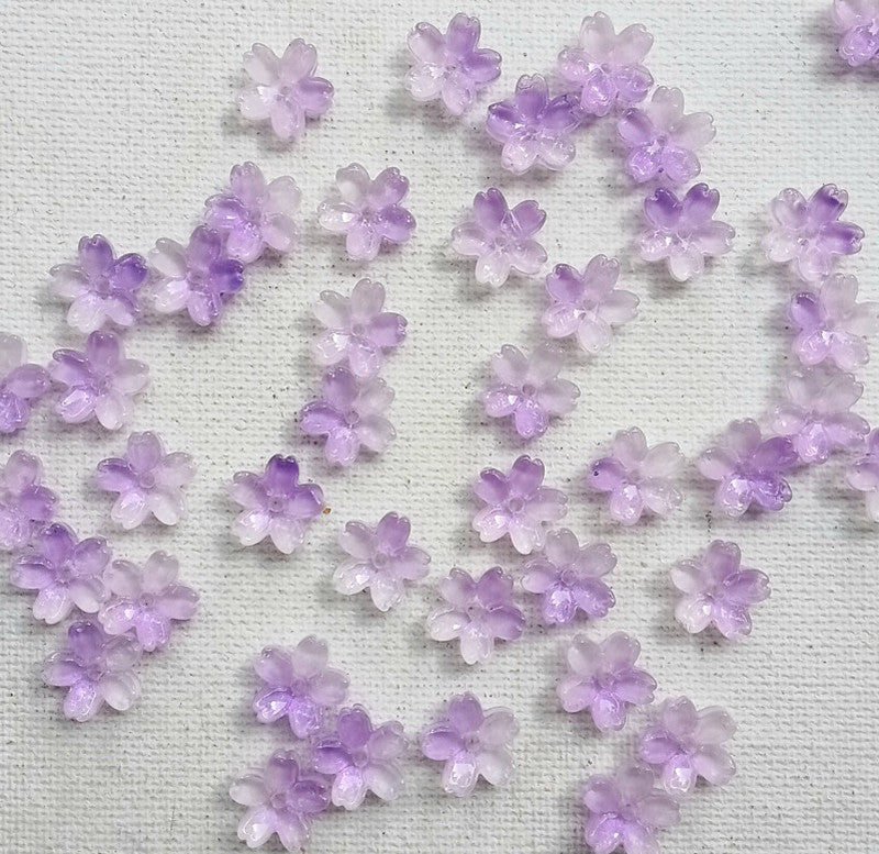Purple Glass Sakura premium Per Piece