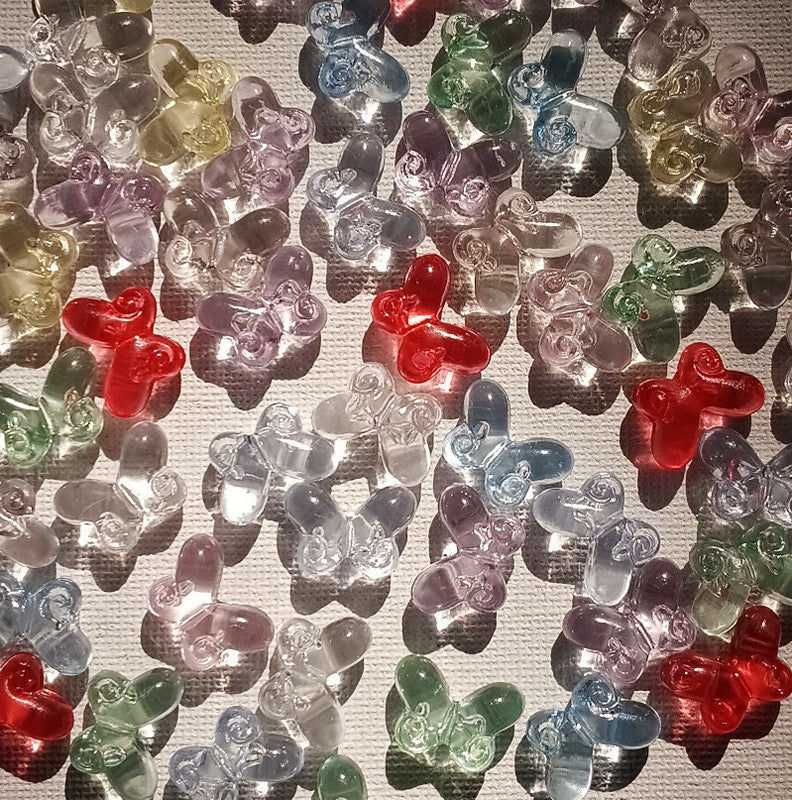 Transparent Multi Butterfly 10 Gram