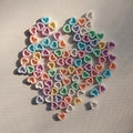 Multi Colour Hollow Heart 10 Gram