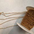 Stainless Steel Golden Chain 2 Per Meter
