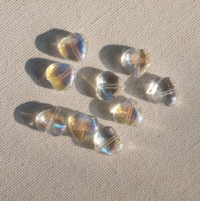 Transparent Heart Per Piece
