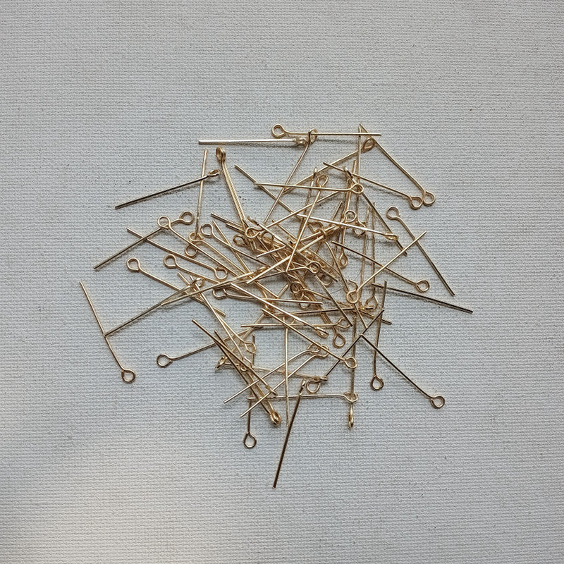 Stainless Steel Ipin Golden Pack of 50