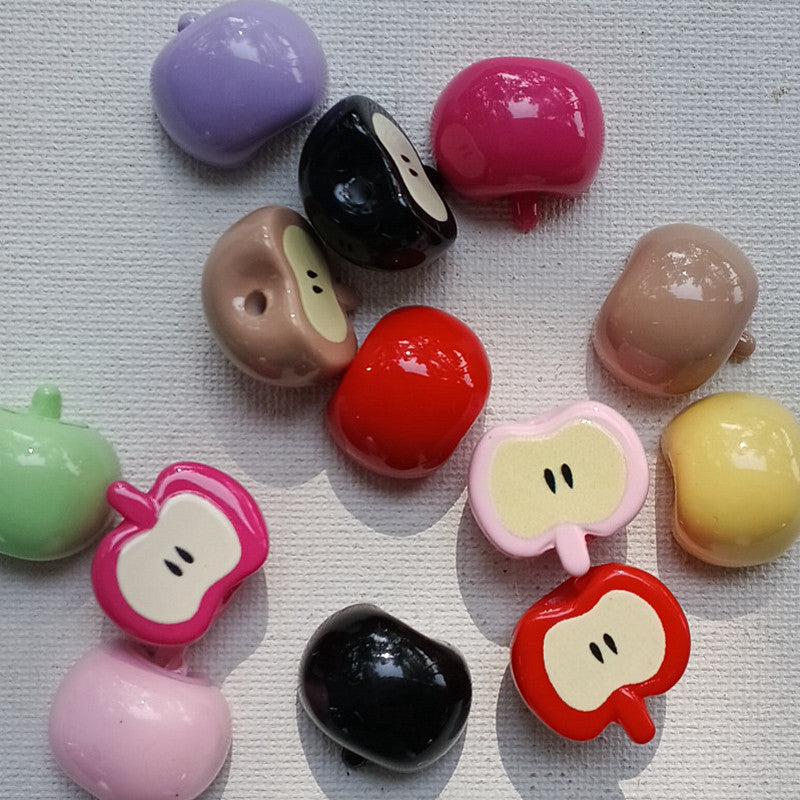 Acrylic Apple Beads Random