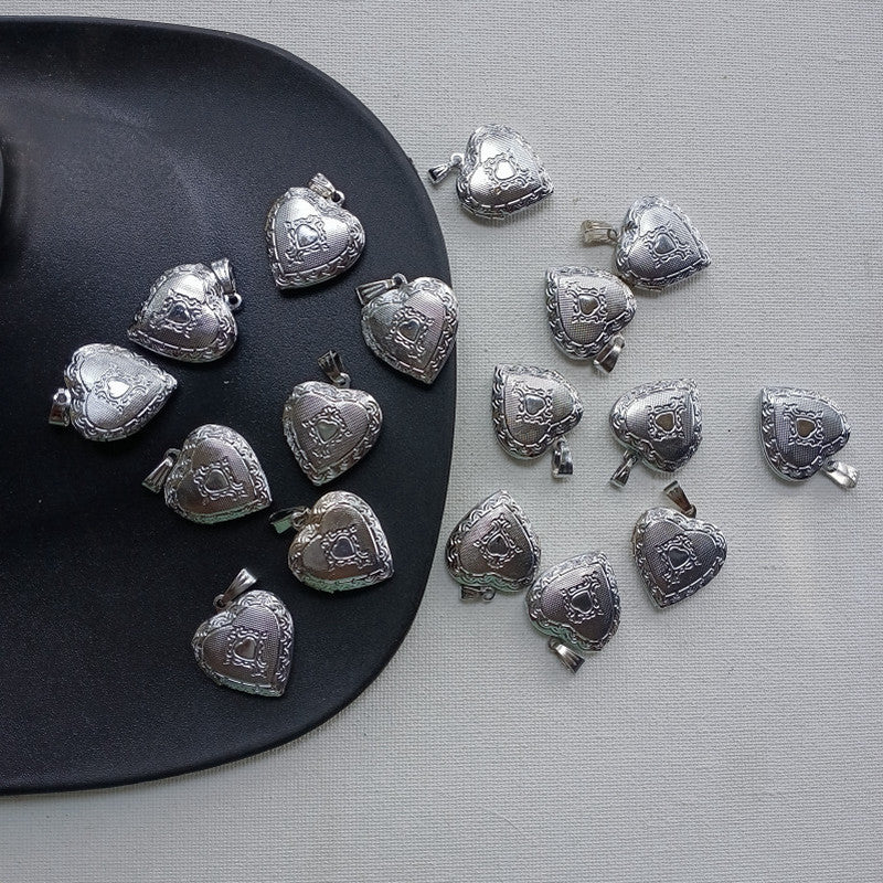 Silver Heart Pendant Openable