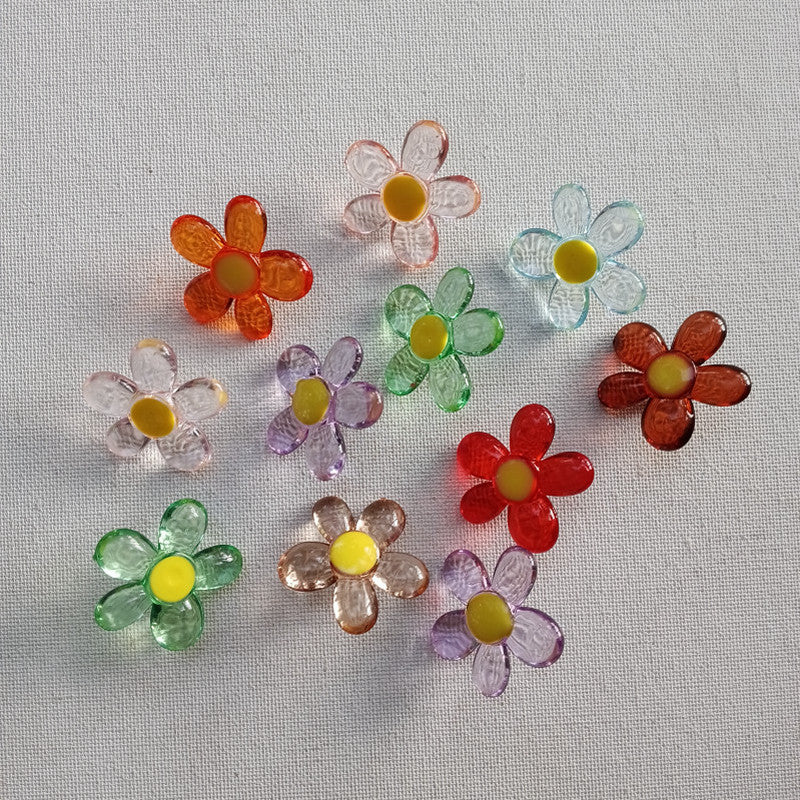 Chunky Flower Charm Hook at Back